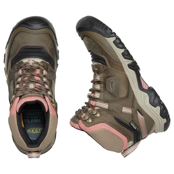 Keen Women's Ridge Flex Mid Waterproof Timberwolf/Brick Dust Keen