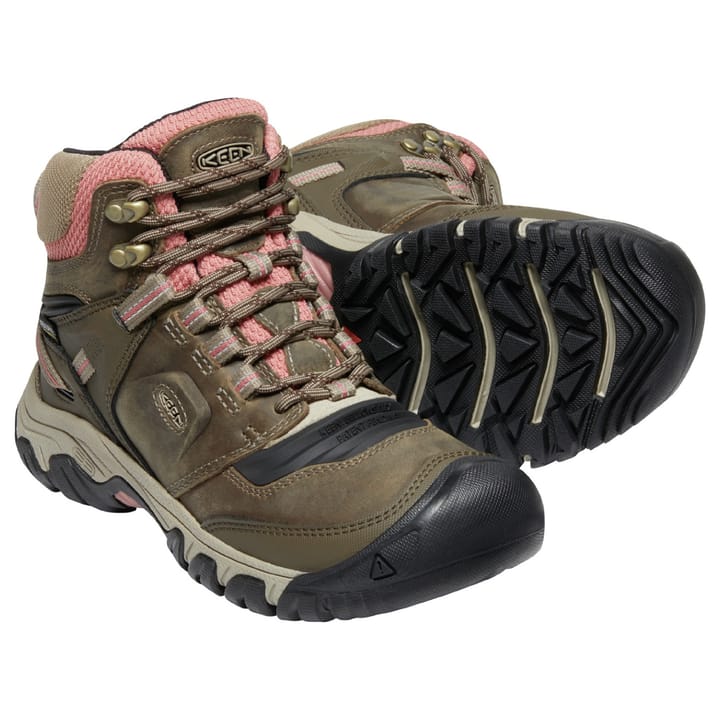 Women's Ridge Flex Mid Waterproof Timberwolf/Brick Dust Keen