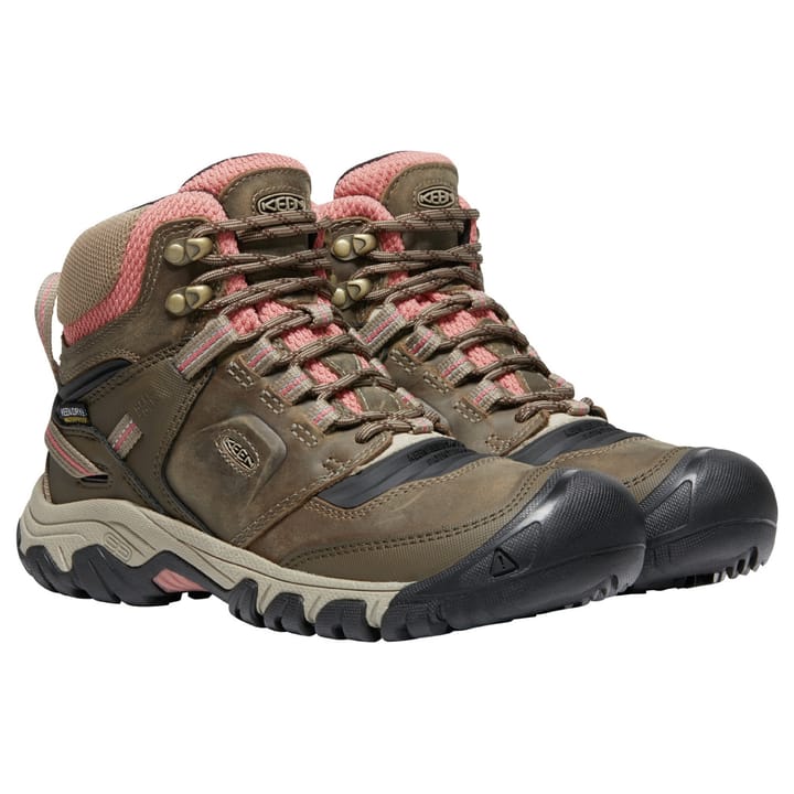 Women's Ridge Flex Mid Waterproof Timberwolf/Brick Dust Keen