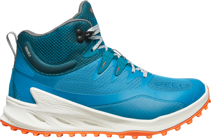 Keen Women's Zionic Mid Waterproof Boot Fjord Blue-Tangerine Keen