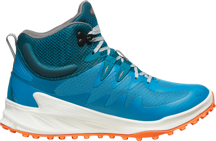 Keen Women's Zionic Mid Waterproof Boot Fjord Blue-Tangerine Keen
