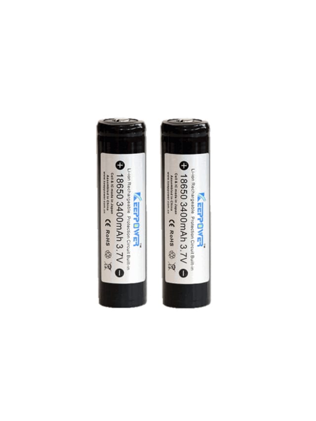 Tracker Keeppower Batteri 18650 3500 Mah Li-Ion (2 Stk) Black Tracker