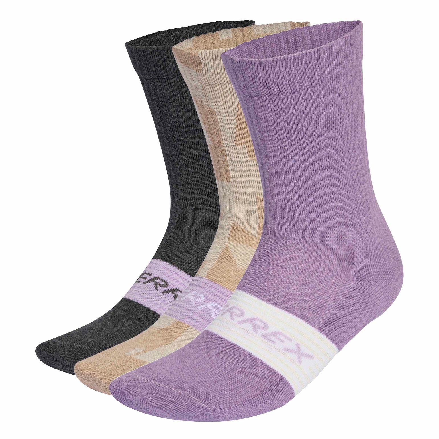Adidas TERREX Multi 3 Pack Sock wonder taupe/grey six/powder plum