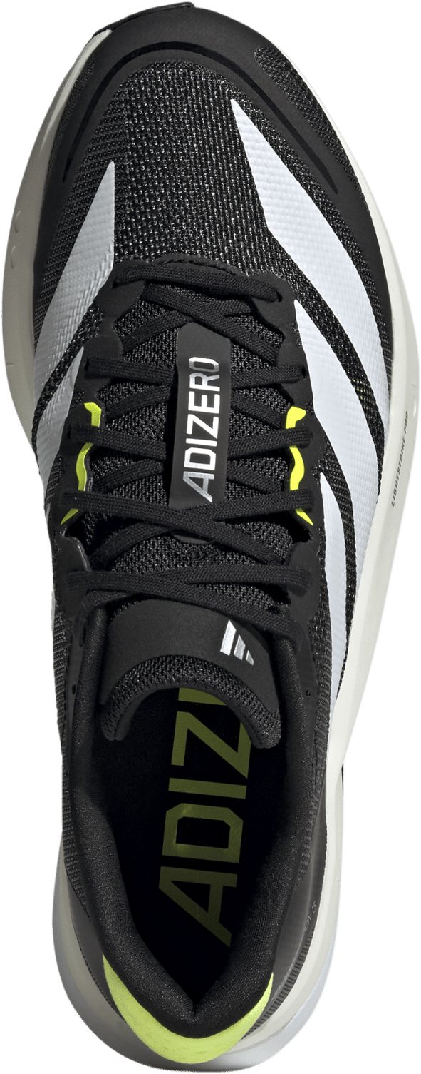 Adidas Men's Adizero Boston 13 Core Black/FTWR White/Solar Yellow Adidas
