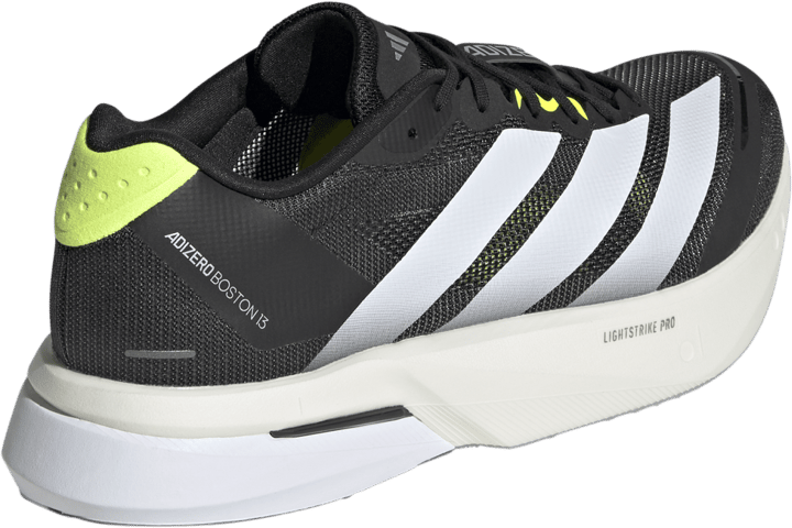 Adidas Men's Adizero Boston 13 Core Black/FTWR White/Solar Yellow Adidas