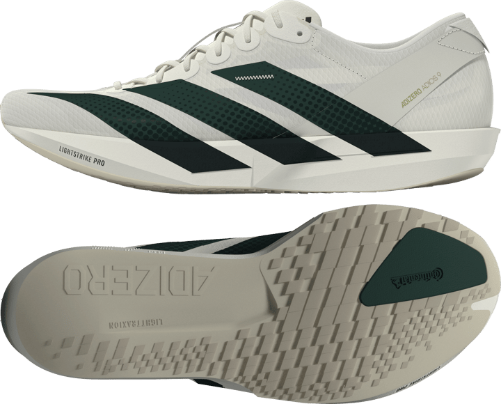 Adidas Men's Adizero Adios 9 Off White/Collegiate Green/Team Royal Blue Adidas