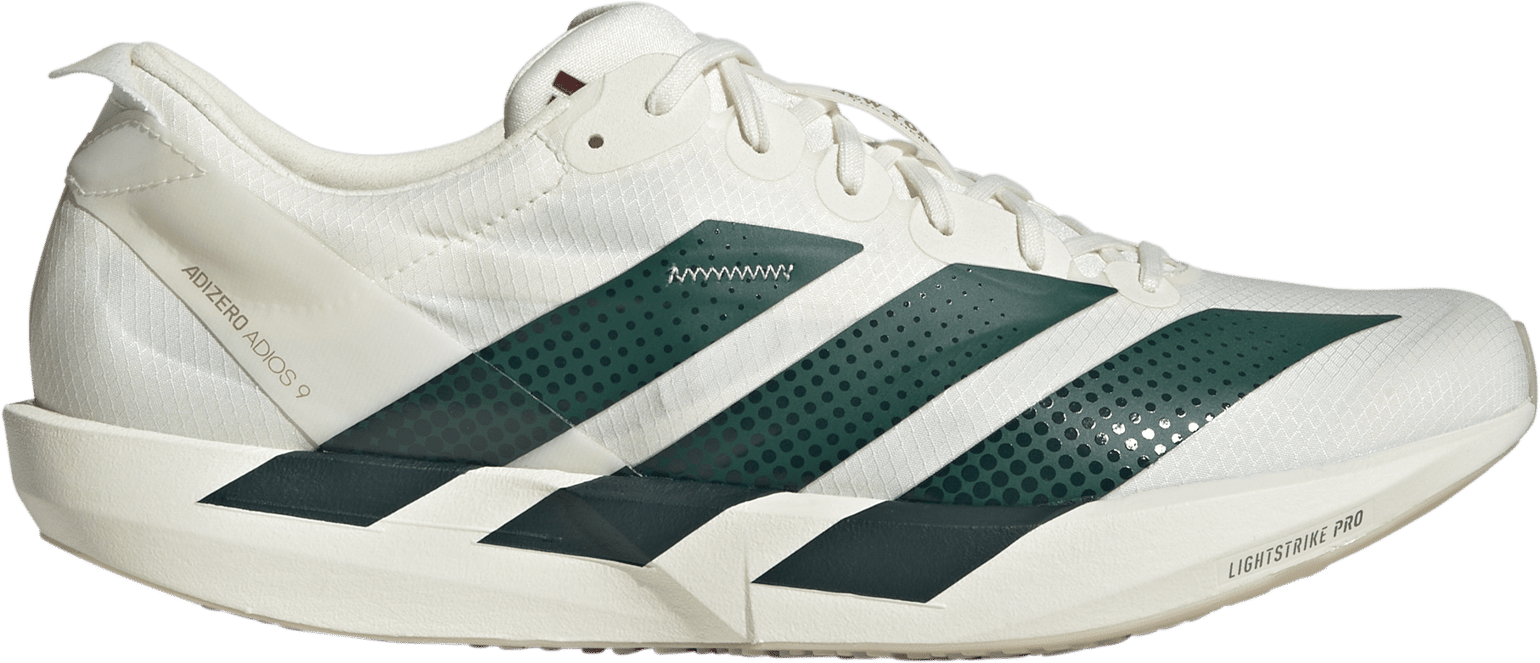 Adidas Men's Adizero Adios 9 Off White/Collegiate Green/Team Royal Blue