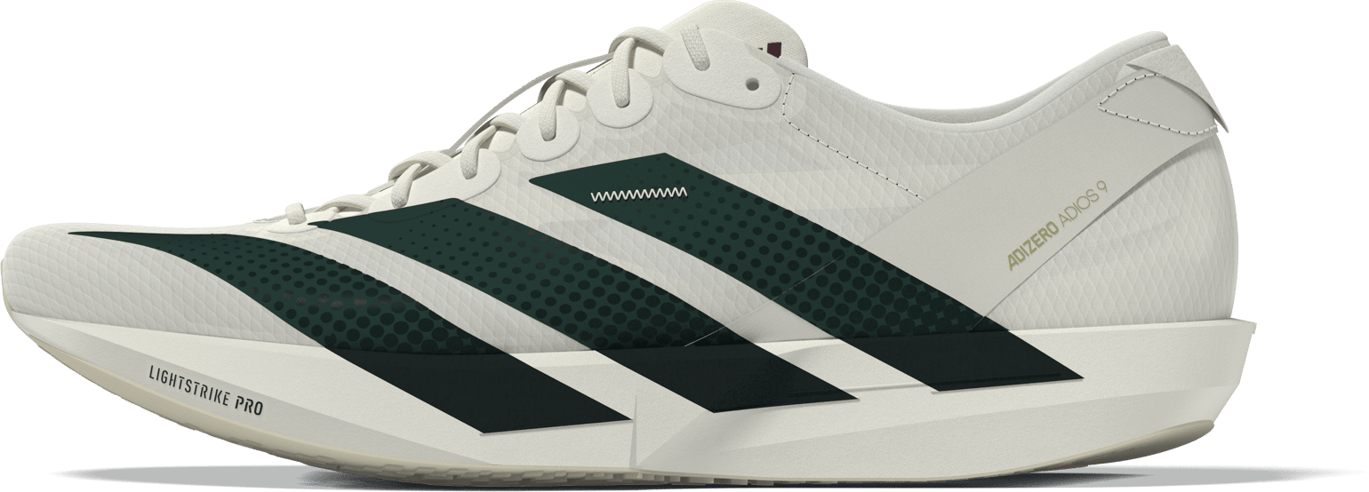 Adidas Men's Adizero Adios 9 Off White/Collegiate Green/Team Royal Blue