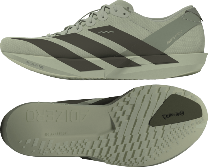 Adidas Men's Adizero Adios 9 Halo Green/Branch/Ice Gold Metal Adidas