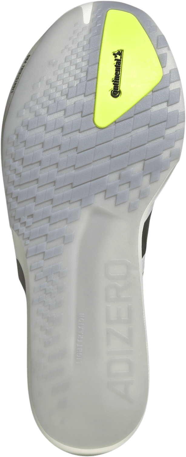 Adidas Men's Adizero Adios 9 FTWR White/Iron Metal/Solar Yellow Adidas