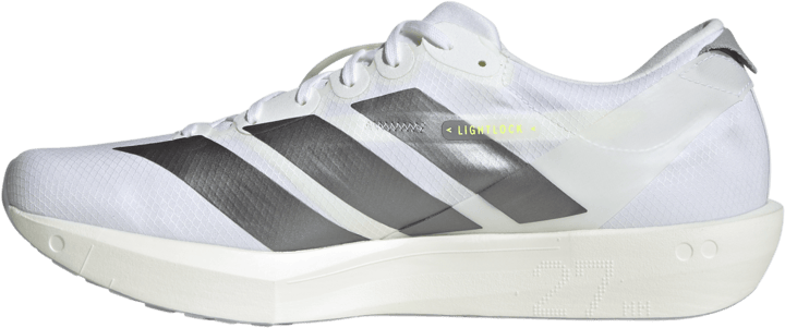 Adidas Men's Adizero Adios 9 FTWR White/Iron Metal/Solar Yellow Adidas