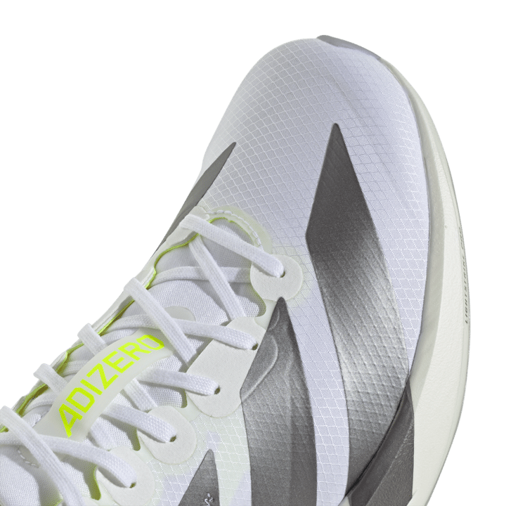 Adidas Men's Adizero Adios 9 FTWR White/Iron Metal/Solar Yellow Adidas