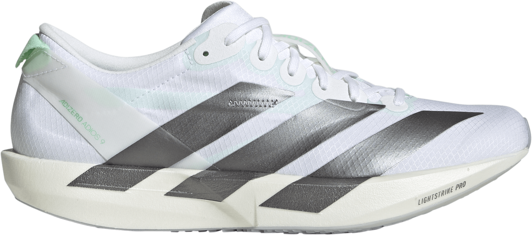 Adidas Women's Adizero Adios 9 FTWR White / Iron Metall / Pulse Mint