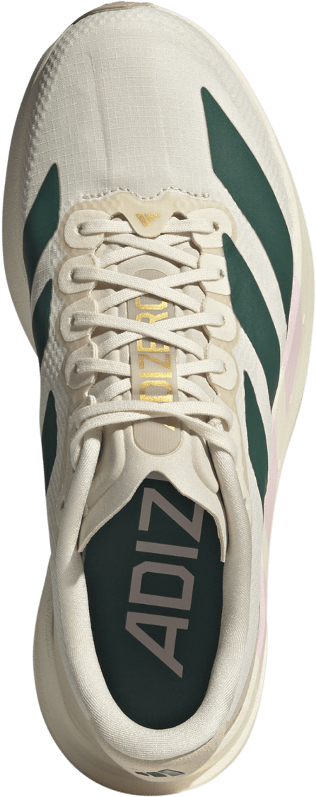 Adidas Women's Adizero Evo Sl Woven Wonder White / Collegiate Green / Clear Pink Adidas