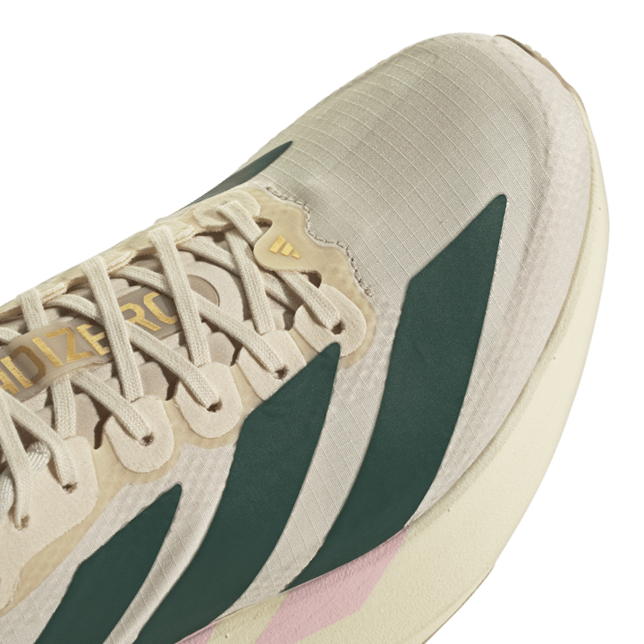 Adidas Women's Adizero Evo Sl Woven Wonder White / Collegiate Green / Clear Pink Adidas