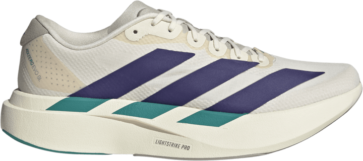 Adidas Men's Adizero Evo SL Wonder white/Collegiate purple/Equipment Green Adidas