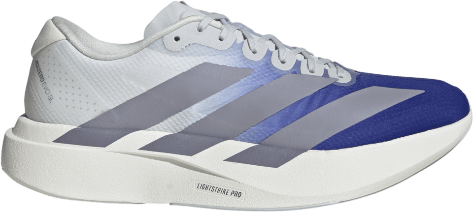 Men's Adizero Evo SL Crystal white/Lucid Tangerine/Iron met.