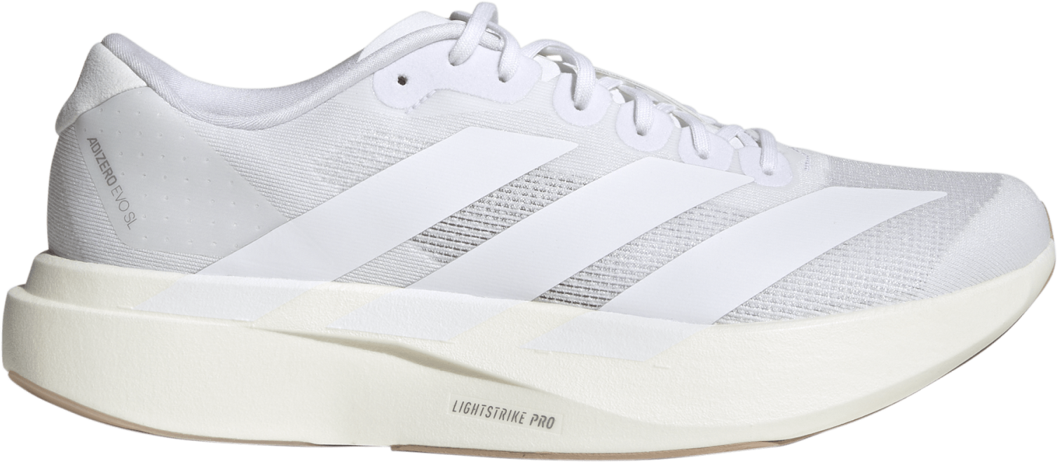 Adidas Men's Adizero Evo SL FTWR White/FTWR White/Warm Sand Løpesko 45 1/3