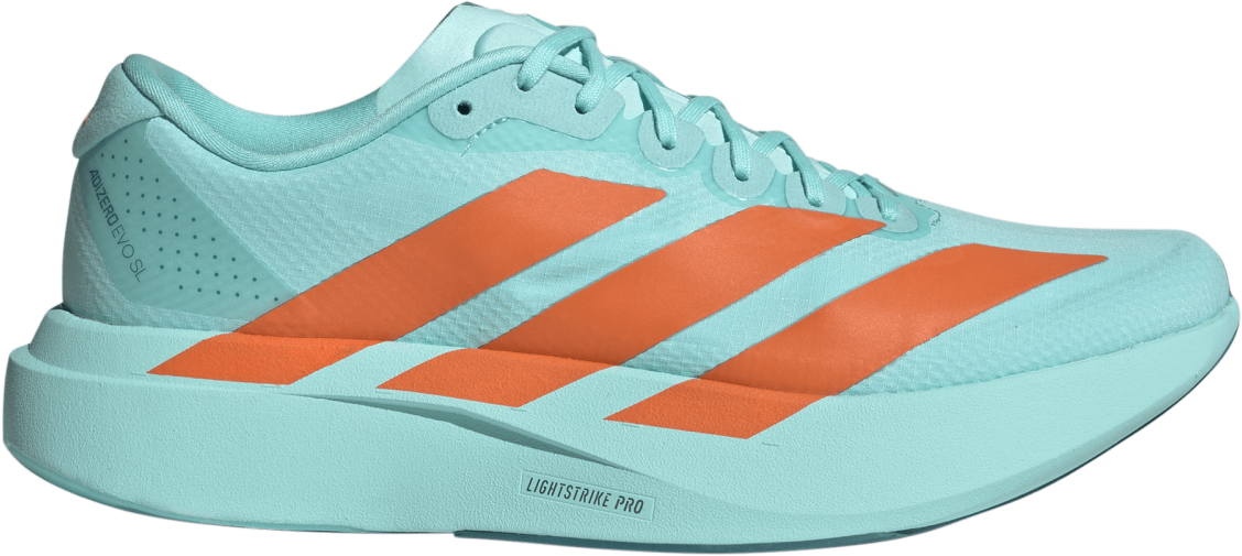 Adidas Men's Adizero Evo SL Flash aqua / Impact orange / Arctic fusion