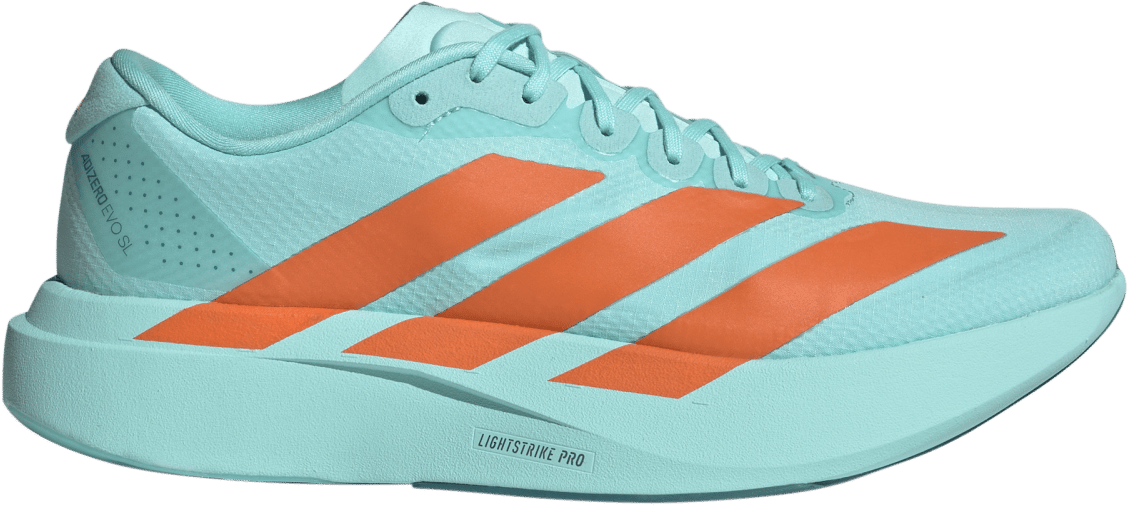 Adidas Men's Adizero Evo SL Flash aqua / Impact orange / Arctic fusion