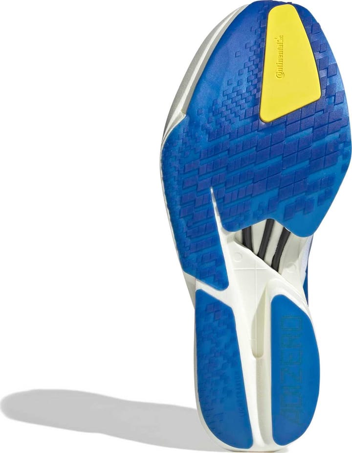 Adidas Men's Adizero Adios Pro 4 Cloud white/Blue/Yellow Adidas