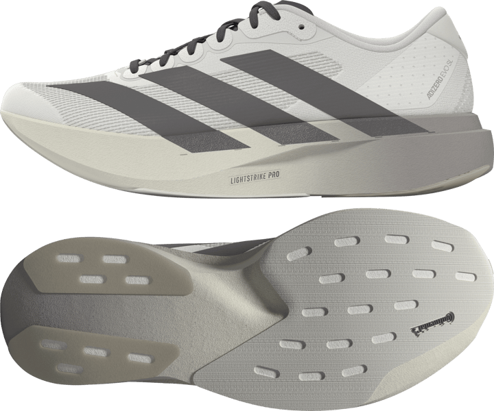 Adidas Men's Adizero Evo SL Off White/Aurora Coffee Metal/Matte Silver Adidas