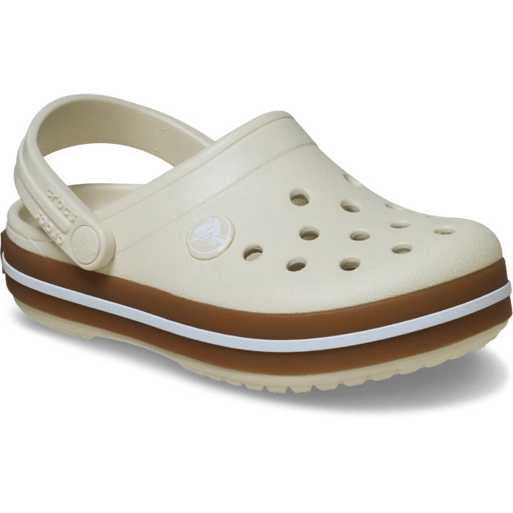 Crocs Kids' Crocband Gum Clog Summit White Crocs