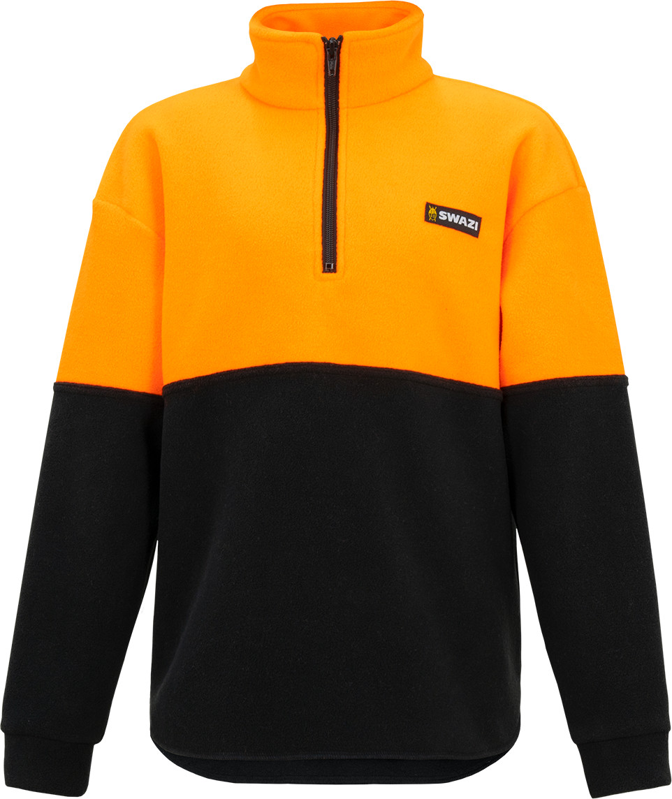 Swazi Kids' Hi-Vis Bush Shirt Blaze/ Black
