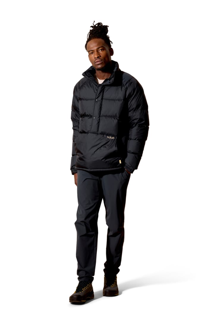 Rab Kinder Smock Second Stitch Black/dark Pebble Rab