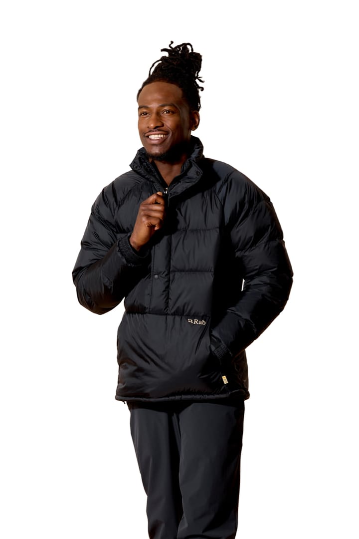 Rab Kinder Smock Second Stitch Black/dark Pebble Rab