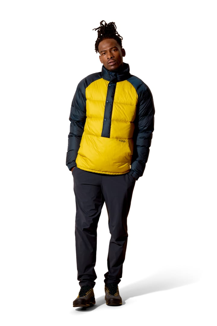 Rab Kinder Smock Second Stitch Dark Pebble/galaxy Blue Rab