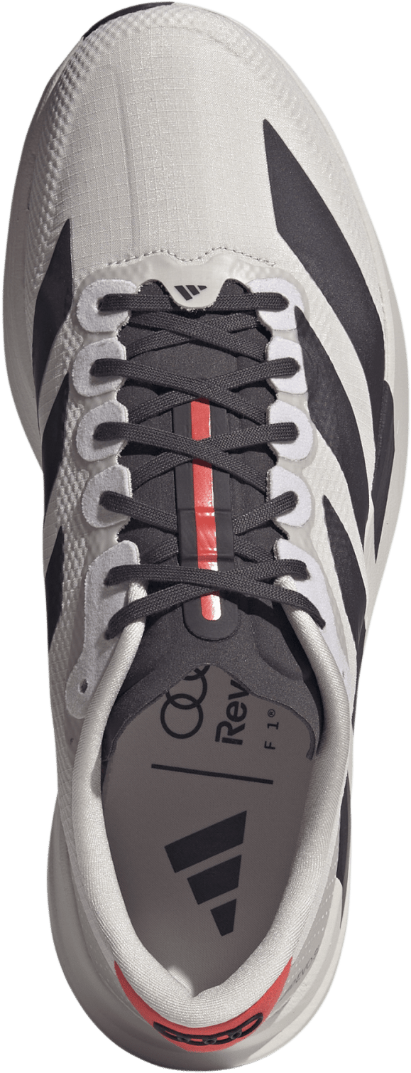 Adidas Men's Adizero EVO SL Woven Audi Revolut F1 Team Shoes Chalk Pearl/Utility Black/Hi-Res Red Adidas