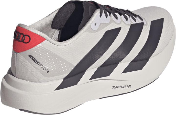 Adidas Men's Adizero EVO SL Woven Audi Revolut F1 Team Shoes Chalk Pearl/Utility Black/Hi-Res Red Adidas