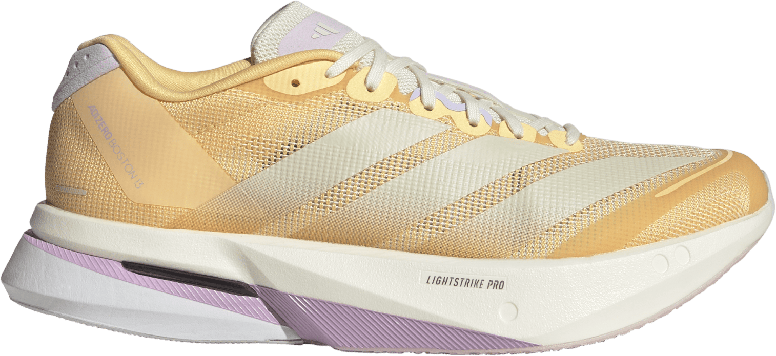 Adidas Women's Adizero Boston 13 Ice Tangerine/Ice Gold Metal/Ice Lavender