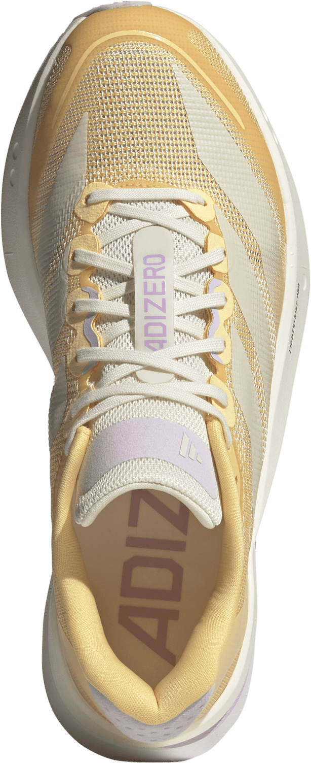 Adidas Women's Adizero Boston 13 Ice Tangerine/Ice Gold Metal/Ice Lavender Adidas