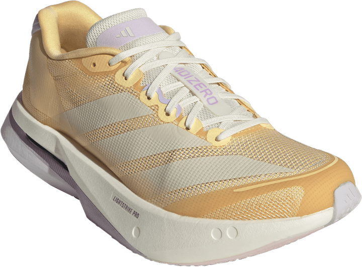 Adidas Women's Adizero Boston 13 Ice Tangerine/Ice Gold Metal/Ice Lavender Adidas