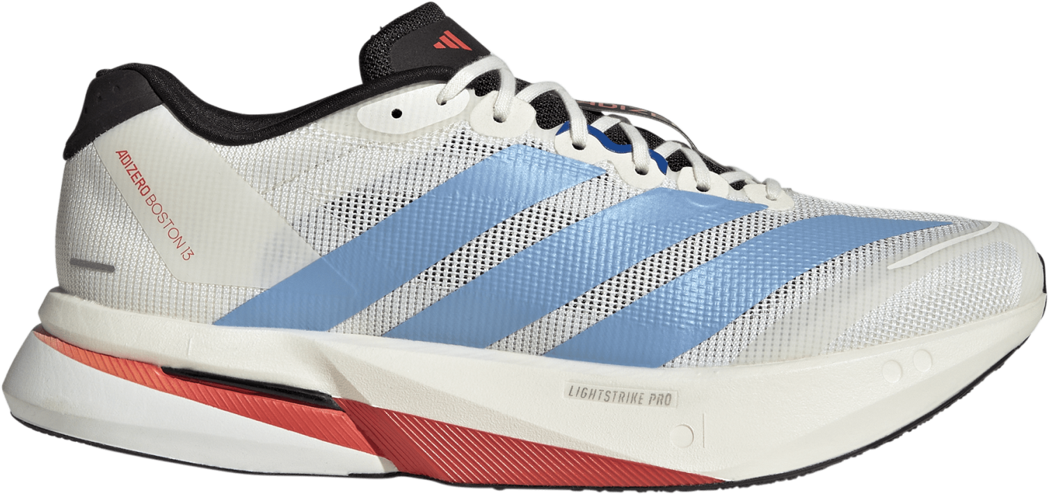 Adidas Men's Adizero Boston 13 Off White/Light Blue/Gold Metal