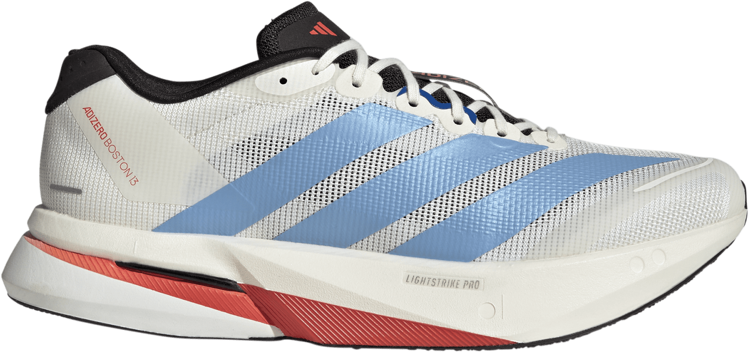 Adidas Men's Adizero Boston 13 Off White/Light Blue/Gold Metal