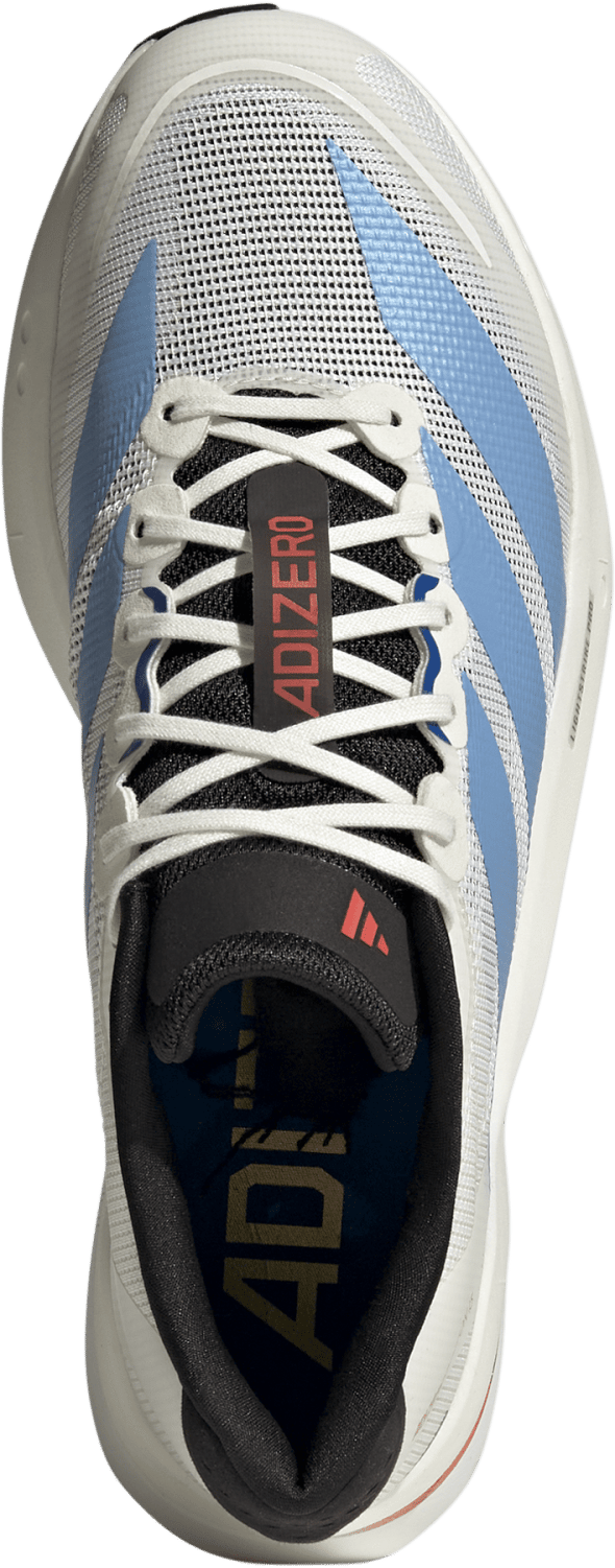 Adidas Men's Adizero Boston 13 Off White/Light Blue/Gold Metal Adidas