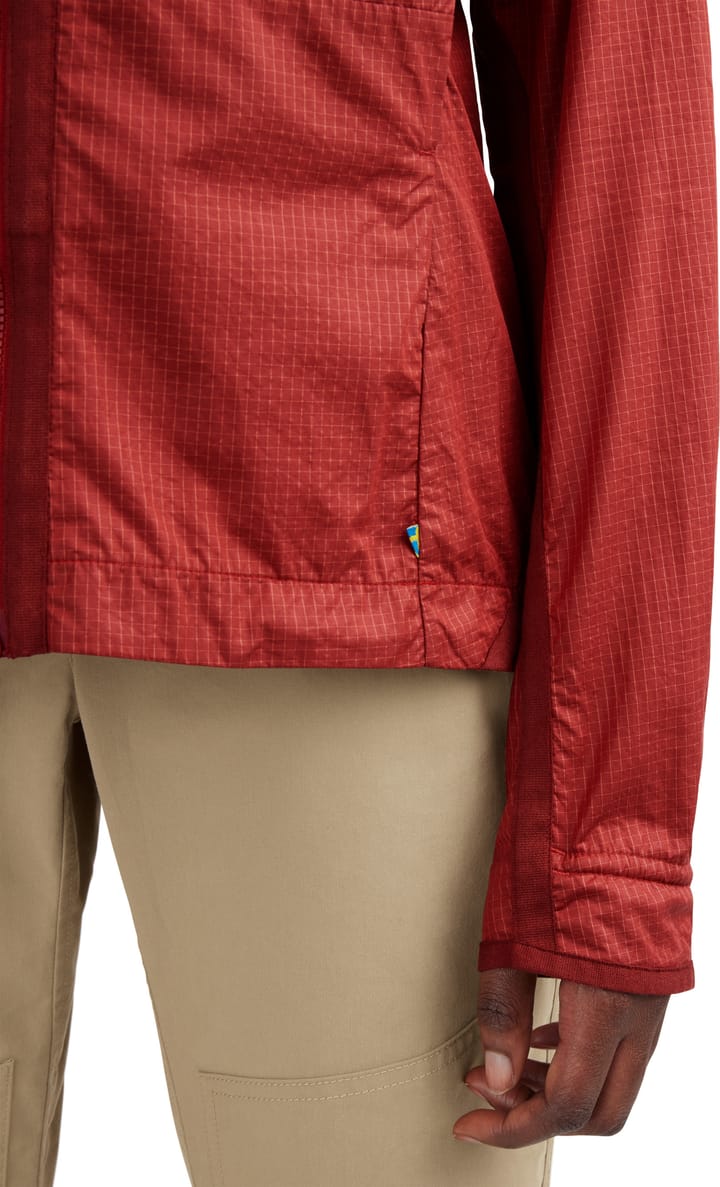 Ansur Wind Jacket Women's Rose Red Klättermusen