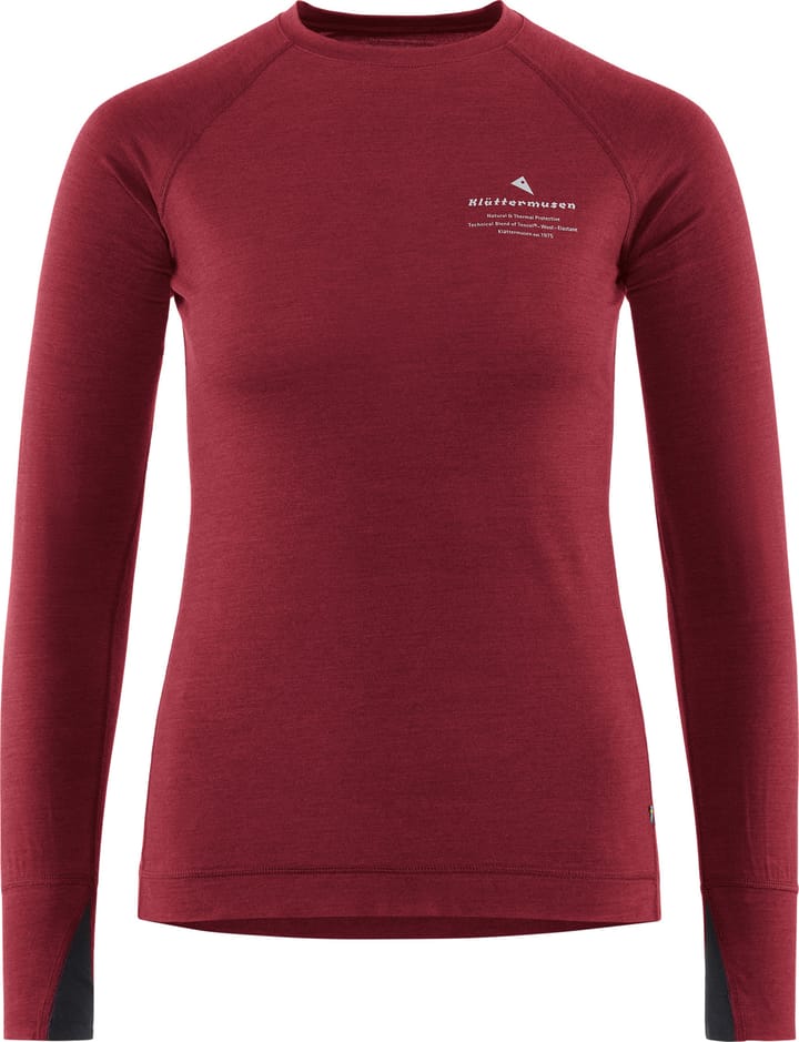 Women's Fafne Crew Dark Russet Klättermusen