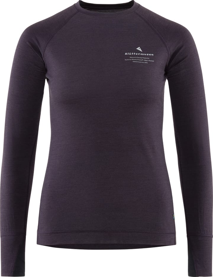 Klättermusen Women's Fafne Crew Grape Klättermusen