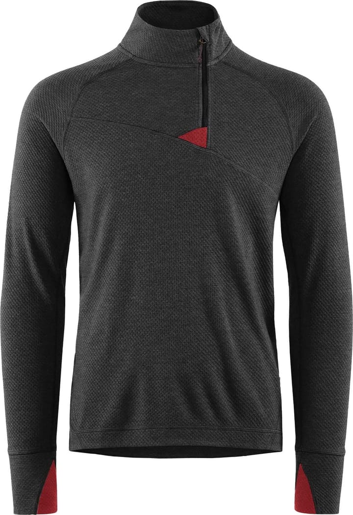 Klättermusen Men's Huge Half Zip Sweater Raven-Burnt Russet Klättermusen