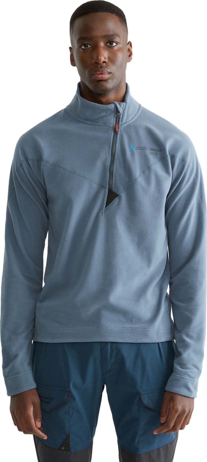 Klättermusen Men's Sigyn Half Zip Sweater Thistle Blue Klättermusen