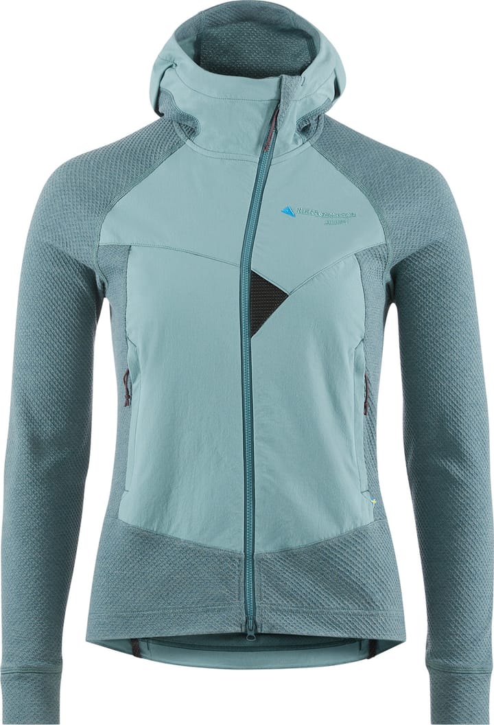 Klättermusen Women's Hugin Zip Hoodie Frost Green/Jade Green Klättermusen