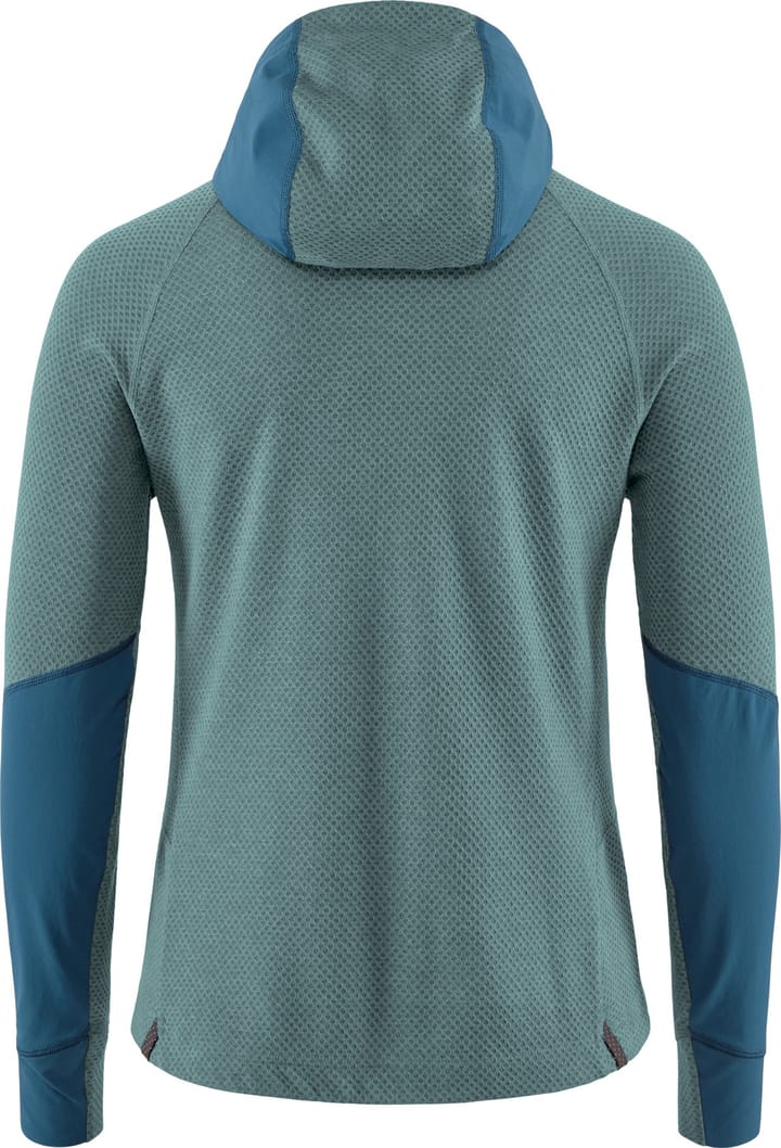Klättermusen Women's Hugin Zip Hoodie Frost Green/Monkshood Blue Klättermusen