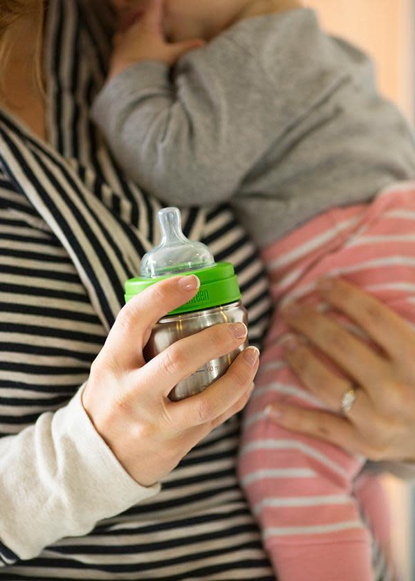 Klean Kanteen Baby Bottle 148 ml With Slow Flow Nipple Brushed Stainless Klean Kanteen