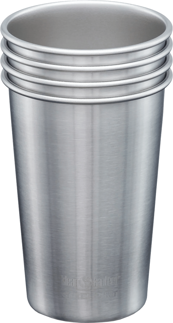 Klean Kanteen Steel Pint 473 ml 4-pack Brushed Stainless Klean Kanteen