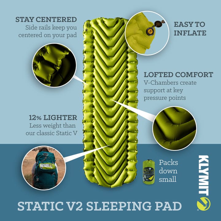 Klymit Static V2 Sleeping Pad  Green Klymit