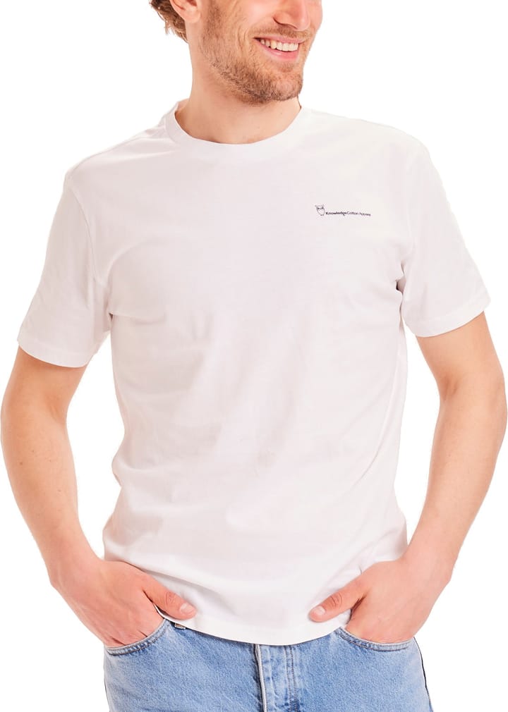 Knowledge Cotton Apparel Men's Alder The Green Wave Sunset Tee Bright White Knowledge Cotton Apparel Knowledge Cotton Apparel Men's Alder The Green Wave Sunset Tee Bright White Knowledge Cotton Apparel